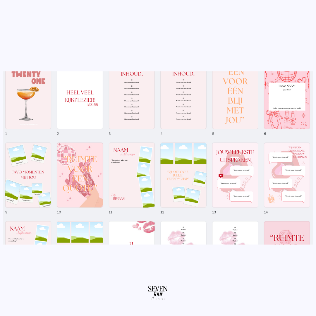 CON AMORE -  21 diner boek