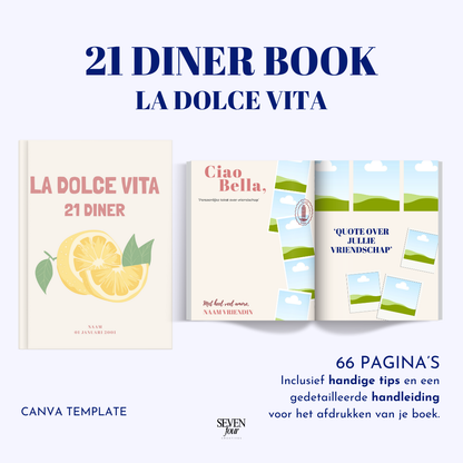 LA DOLCE VITA -  21 diner boek