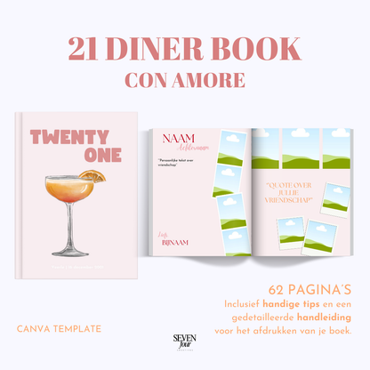 CON AMORE -  21 diner boek