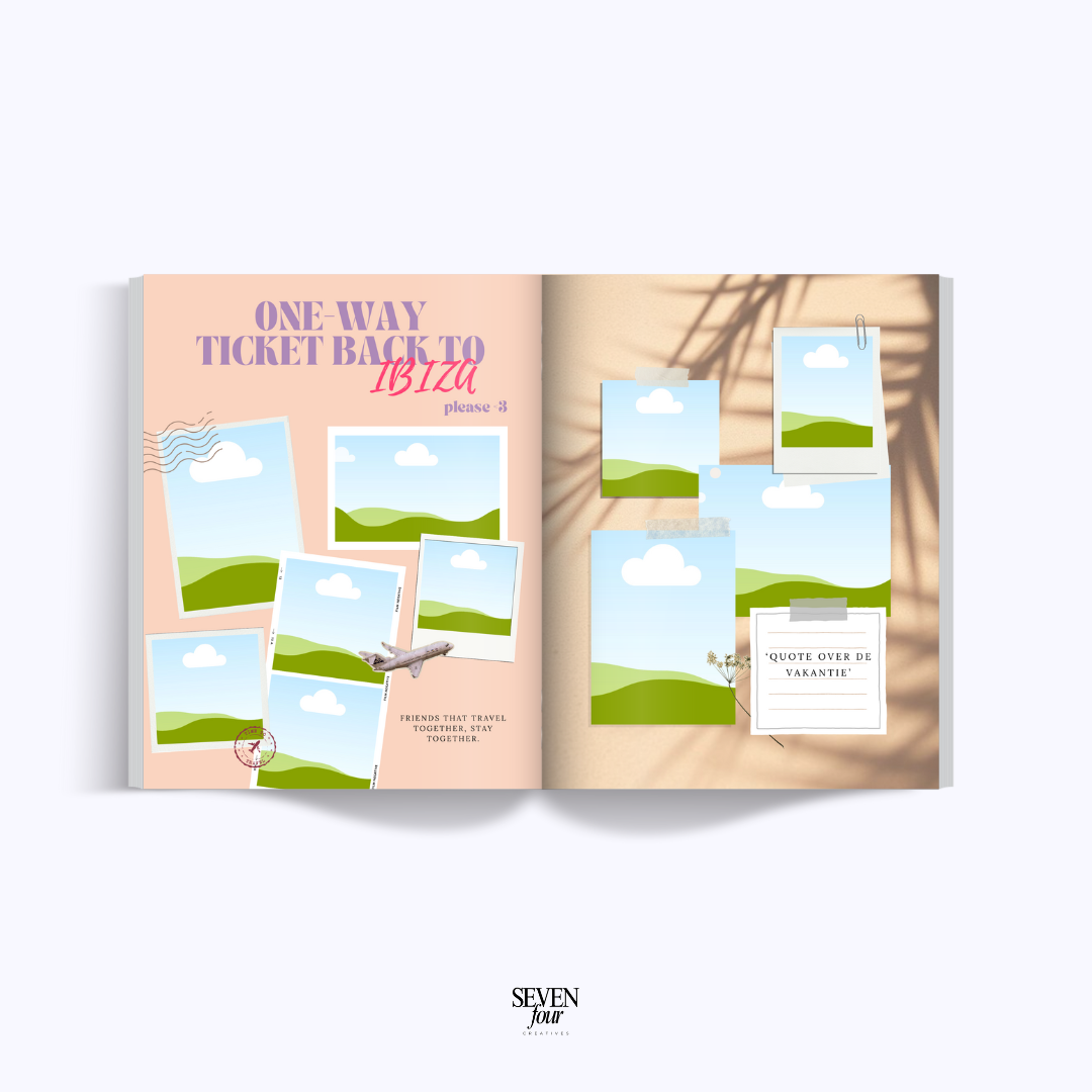 SUNSET SOIRÉE -  21 diner boek - Seven Four Templates