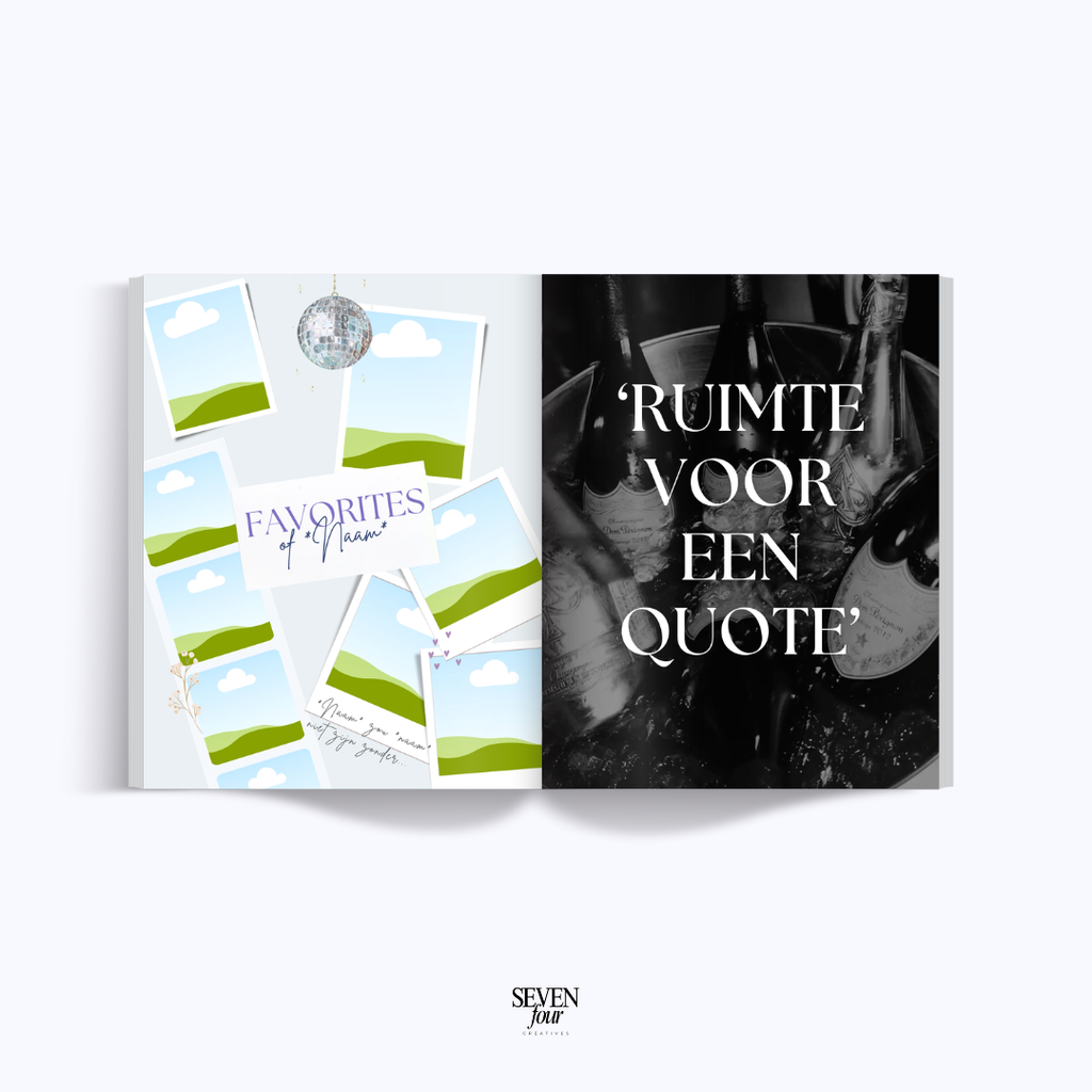 WINTER WONDERLAND -  21 diner boek - Seven Four Templates