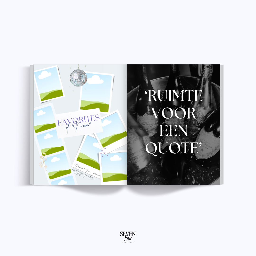 WINTER WONDERLAND -  21 diner boek - Seven Four Templates